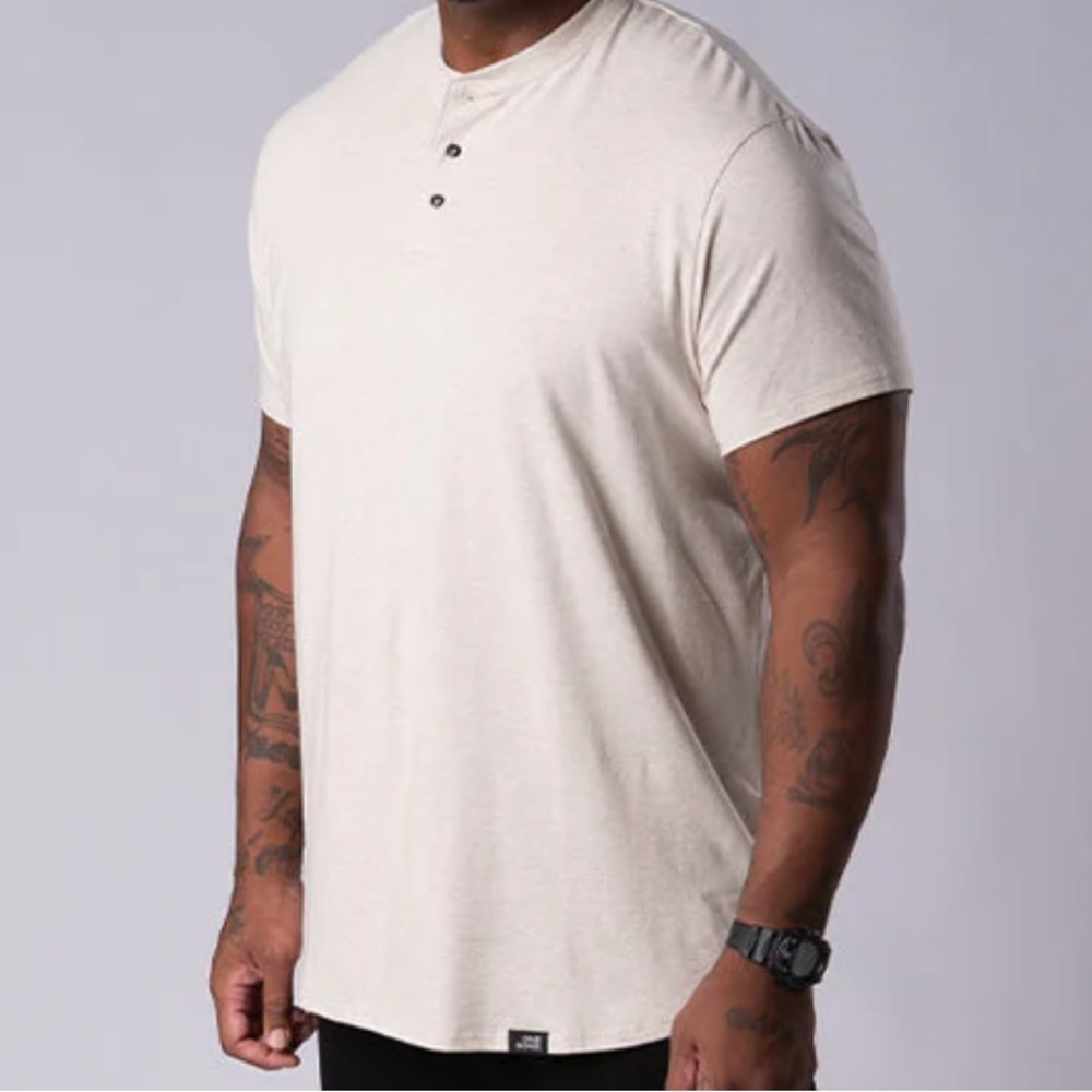 Dak Prescott Owned OneBone Henley Tee-
Oatmeal- Men’s 0 (XL)